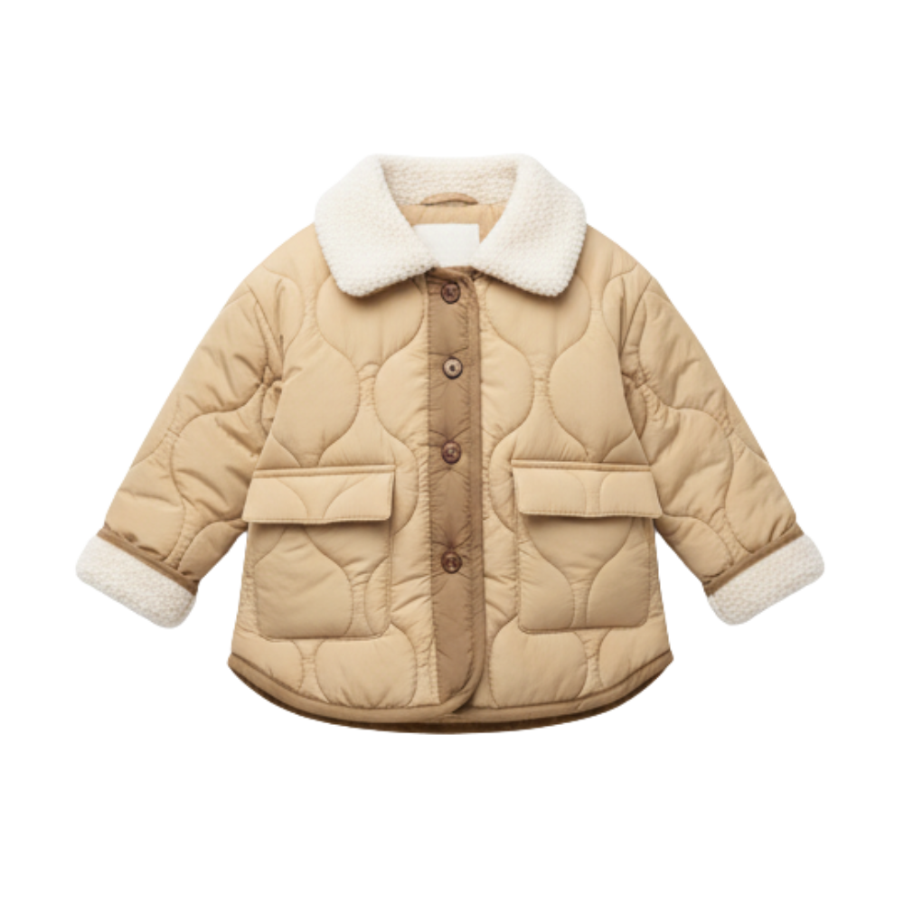 Tan Quilted Jacket