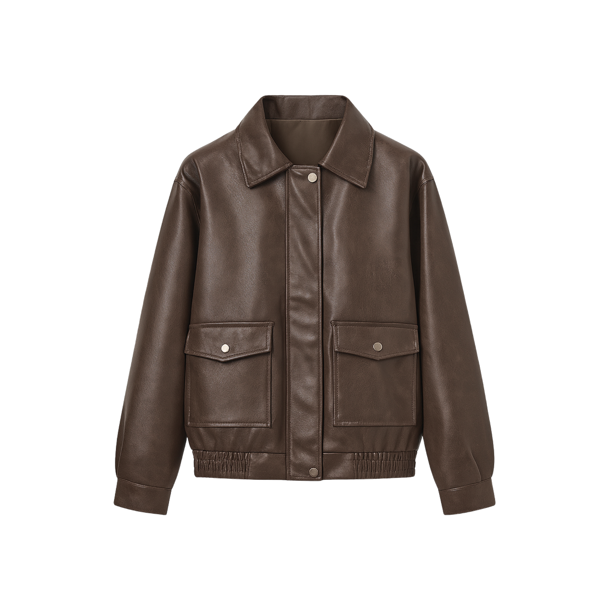 Vegan Leather Utility Jacket