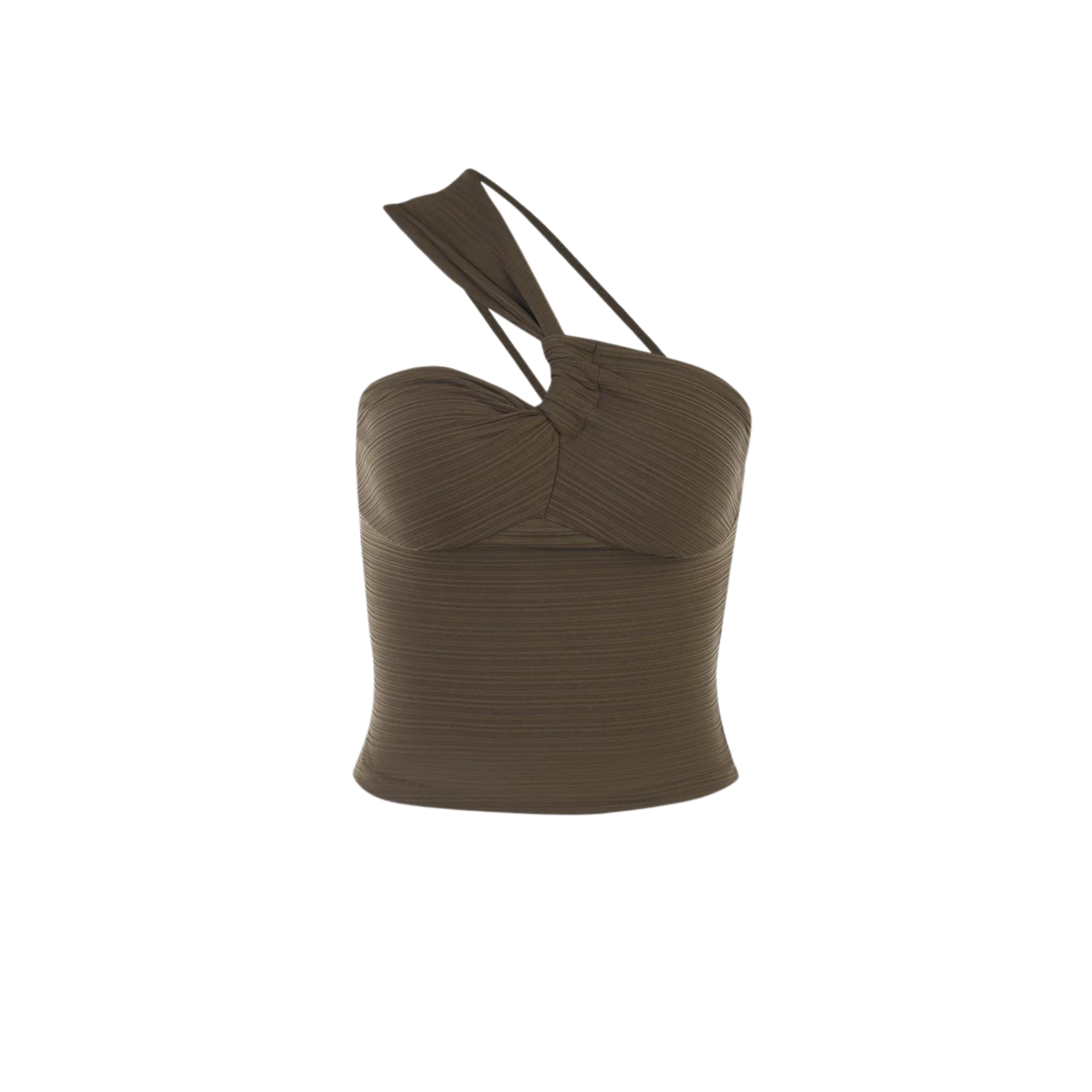 One-Shoulder Knotted Top