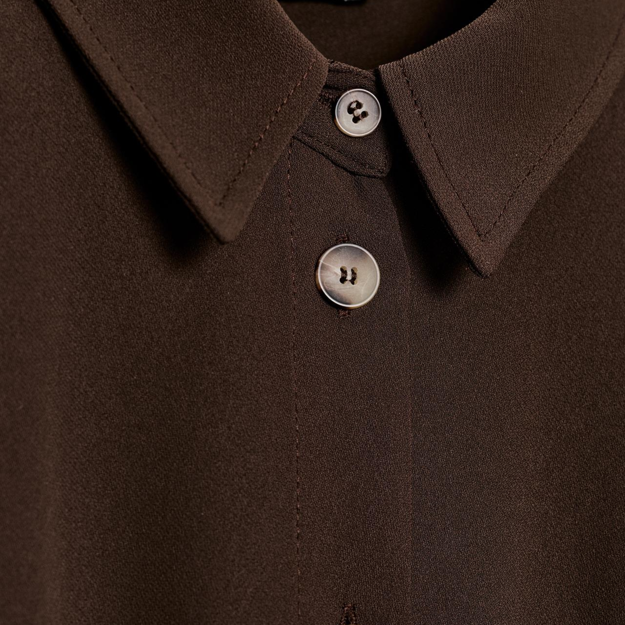 Structured Button-Up Shirt