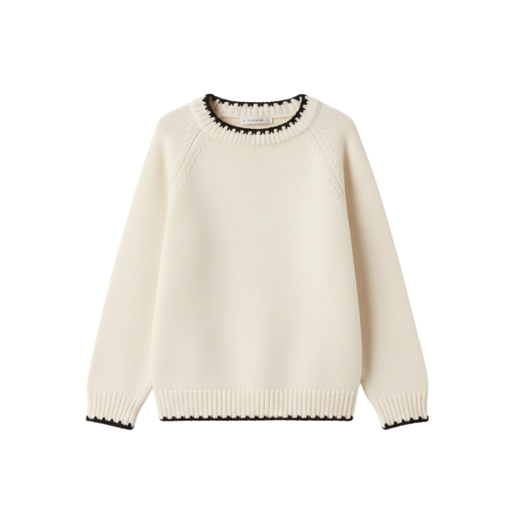 Knitted Contrast Sweater