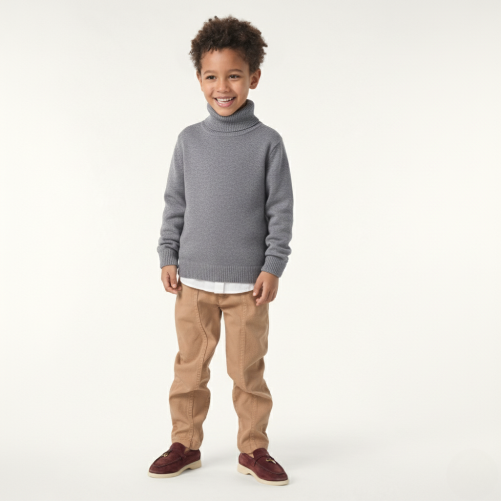Knitted High Neck Sweater