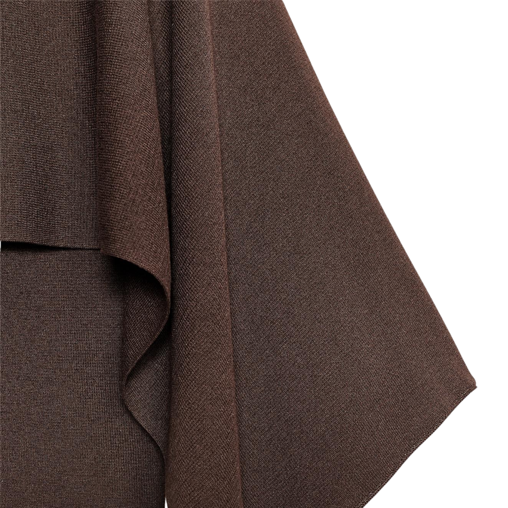 Draped Knit Poncho Top