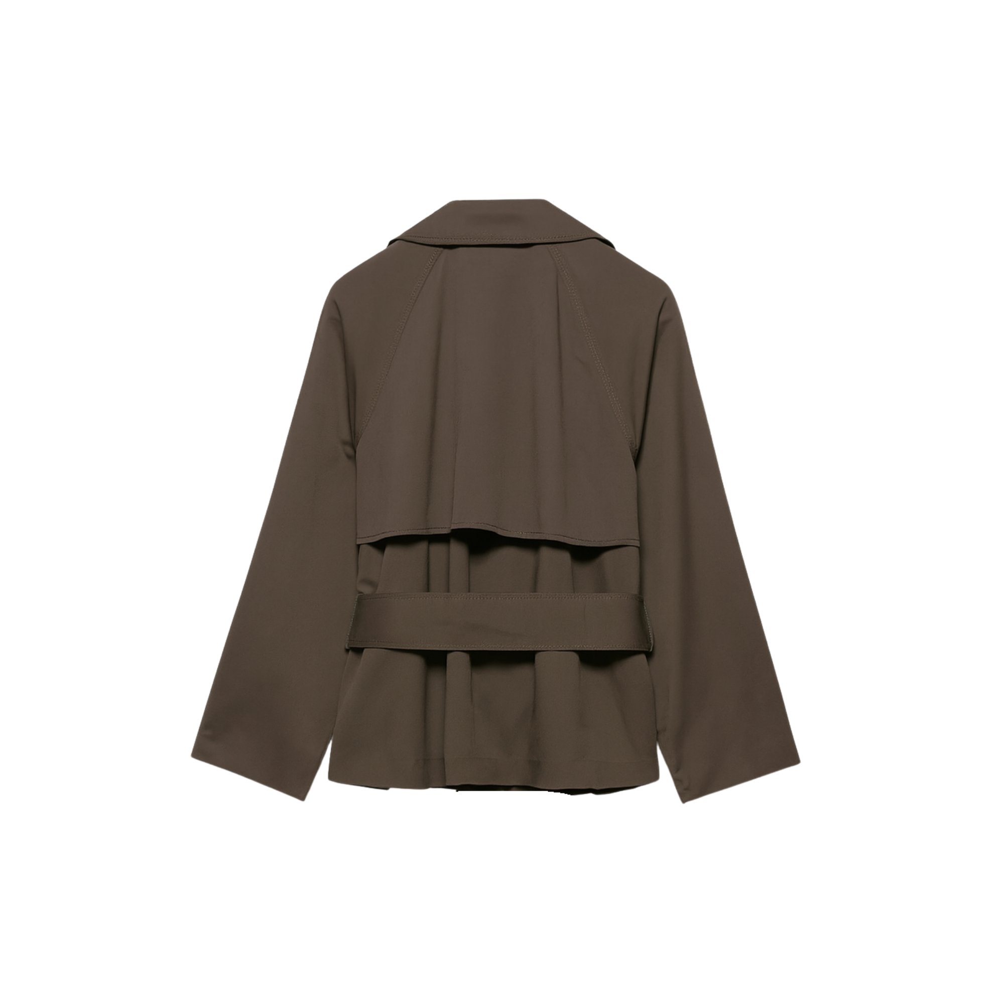 Short Belted Trench Jacket