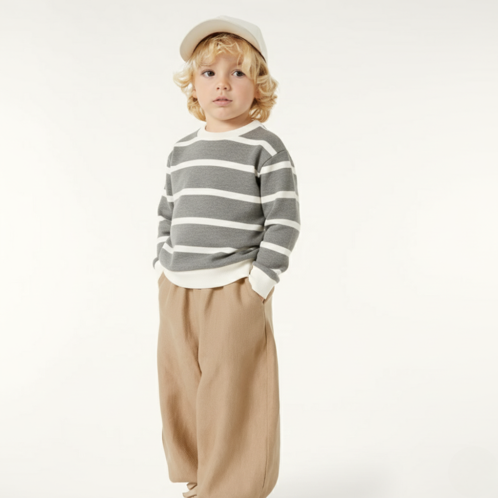 Striped Long Sleeve Pullover
