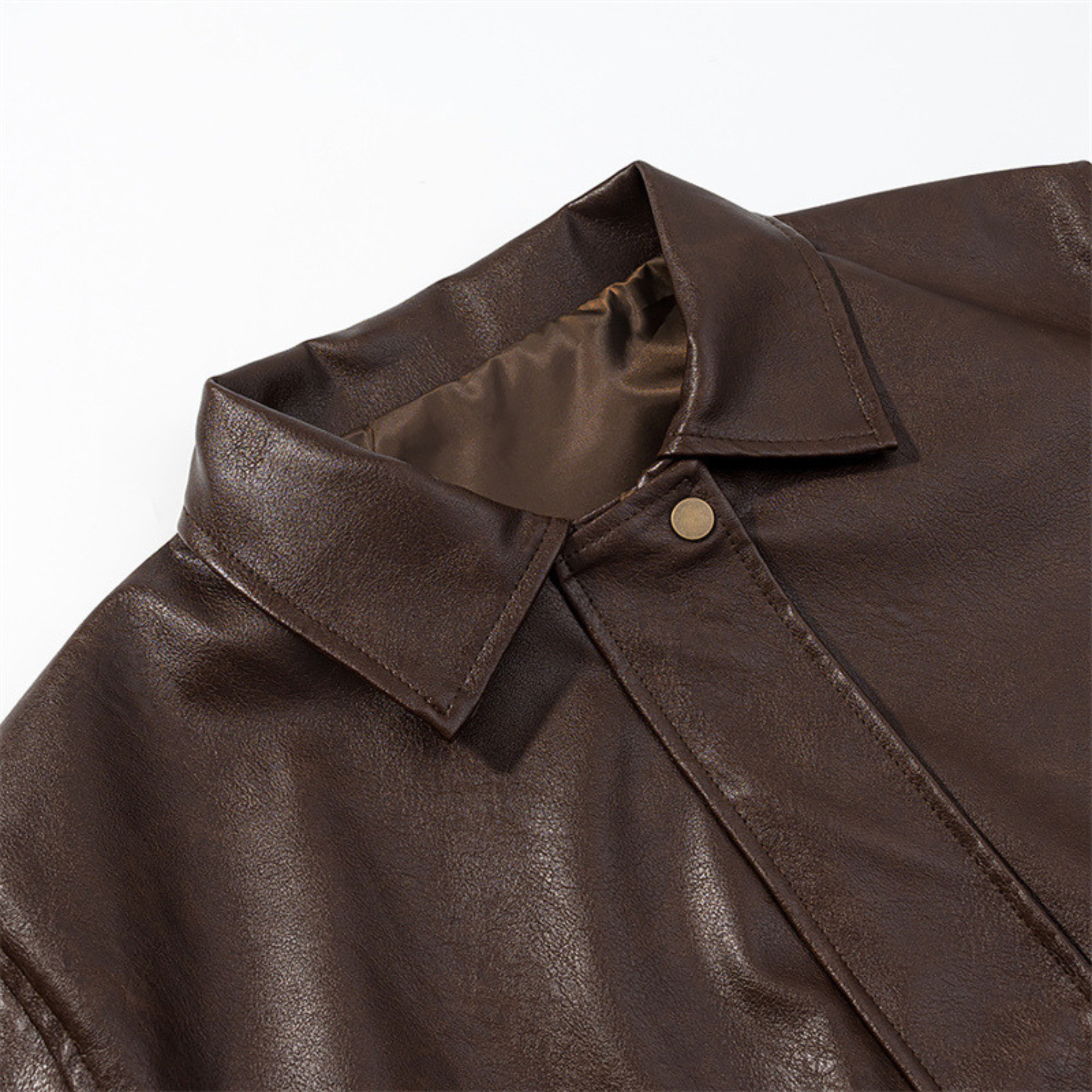 Vegan Leather Utility Jacket