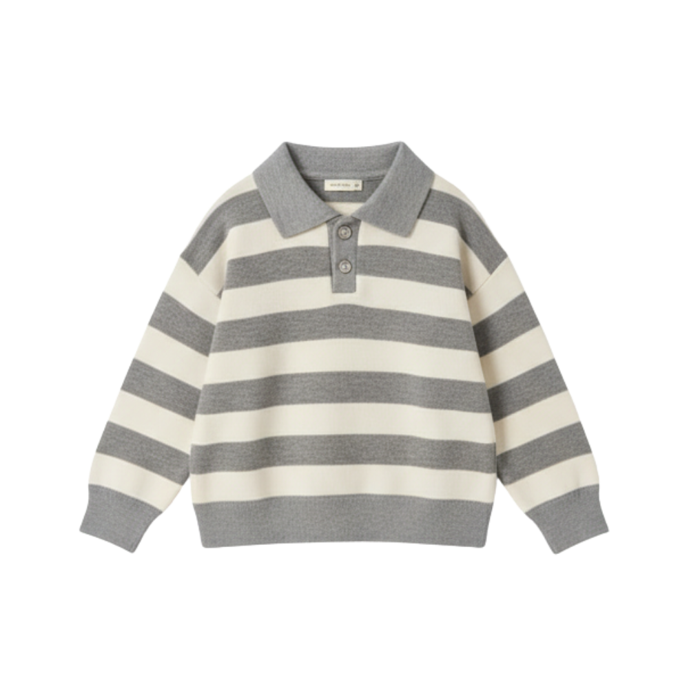 Striped Half Zip Sweater