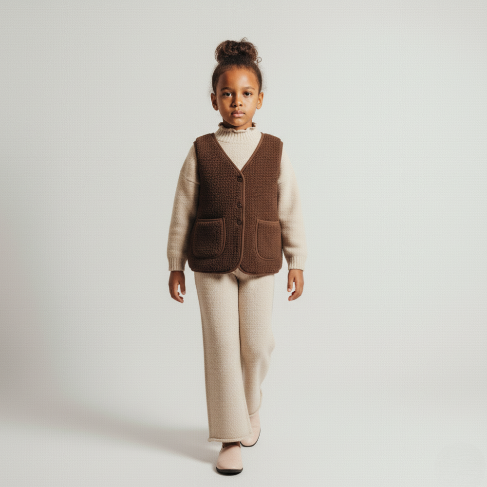 Brown Sherpa Vest