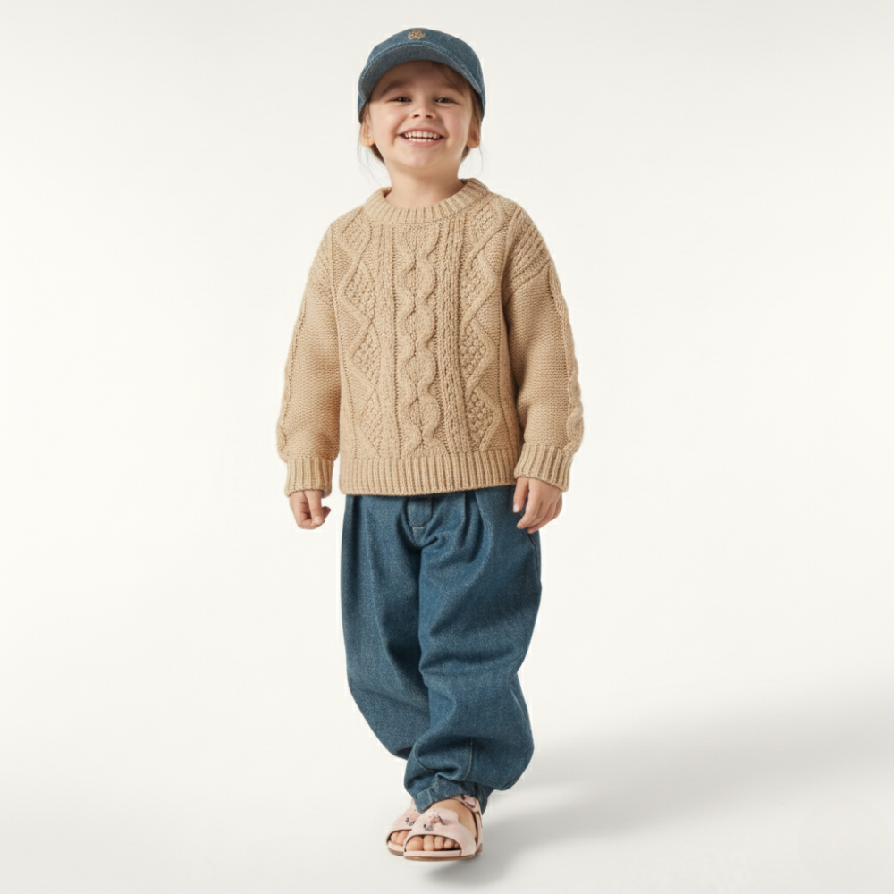Knitted Cable Sweatshirt
