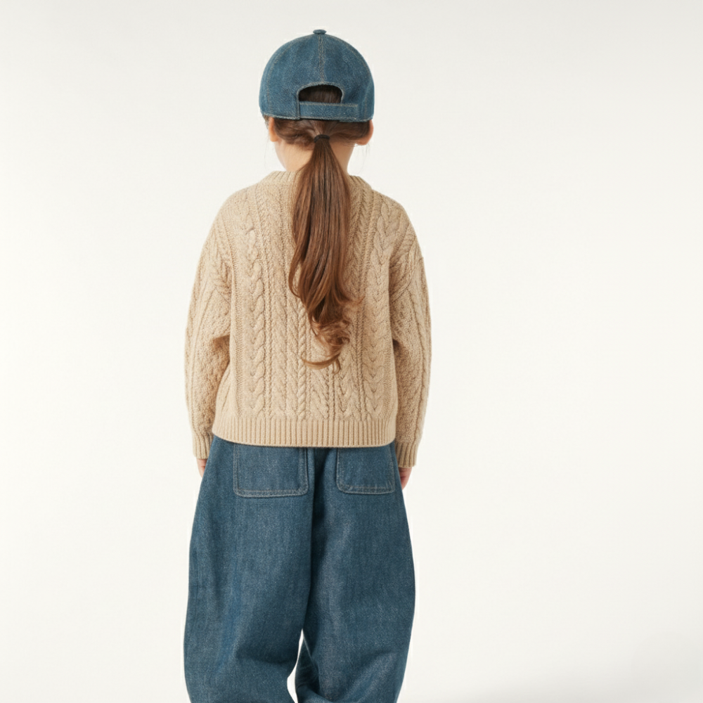 Knitted Cable Sweatshirt