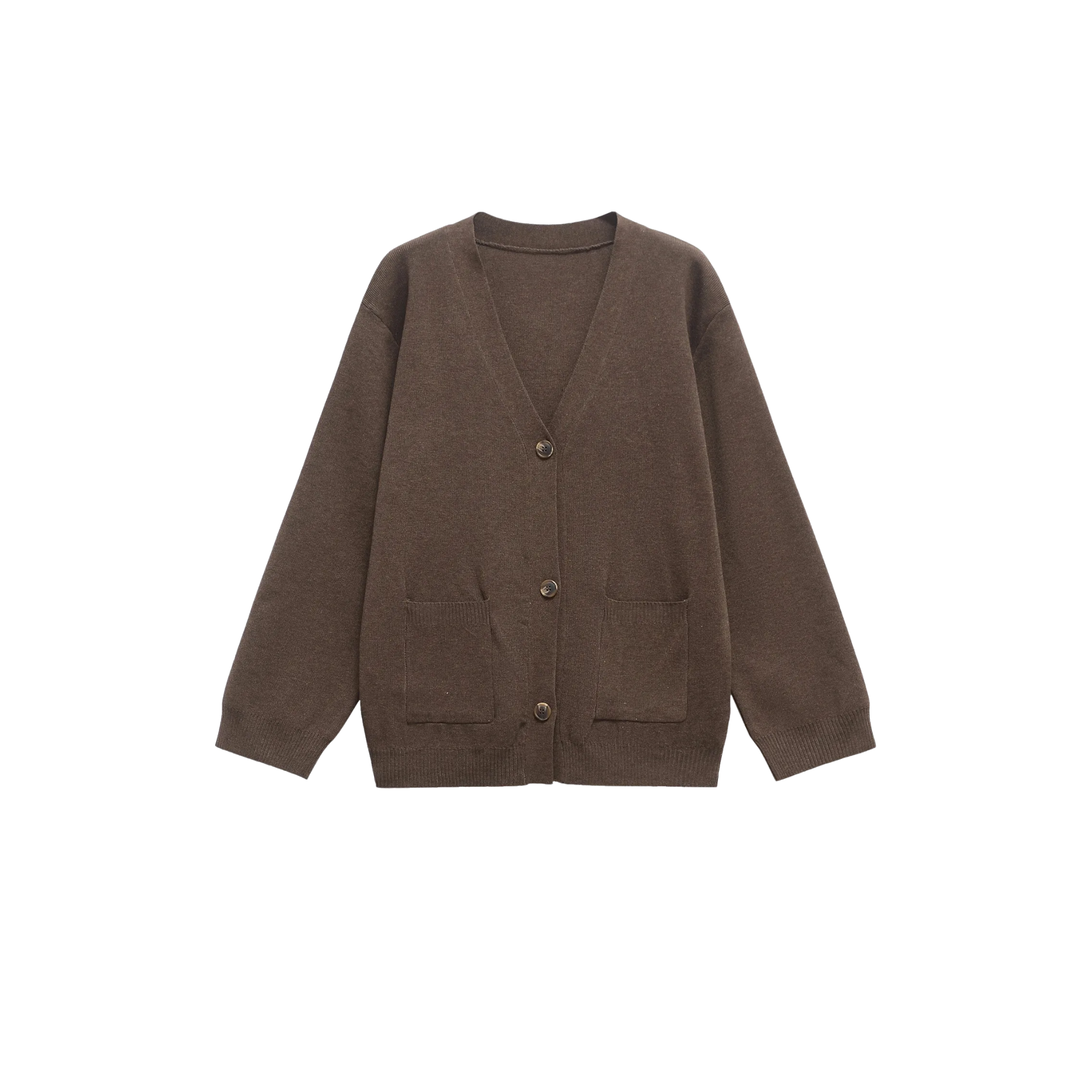 Brown Knit Cardigan