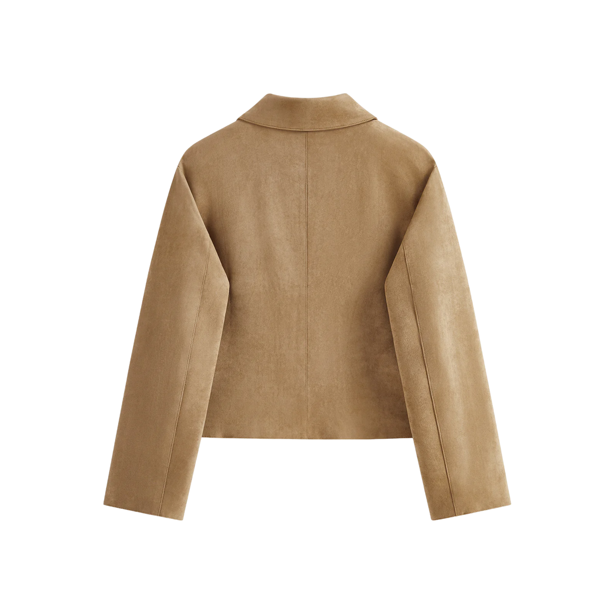Camel Suede Utility Jacket
