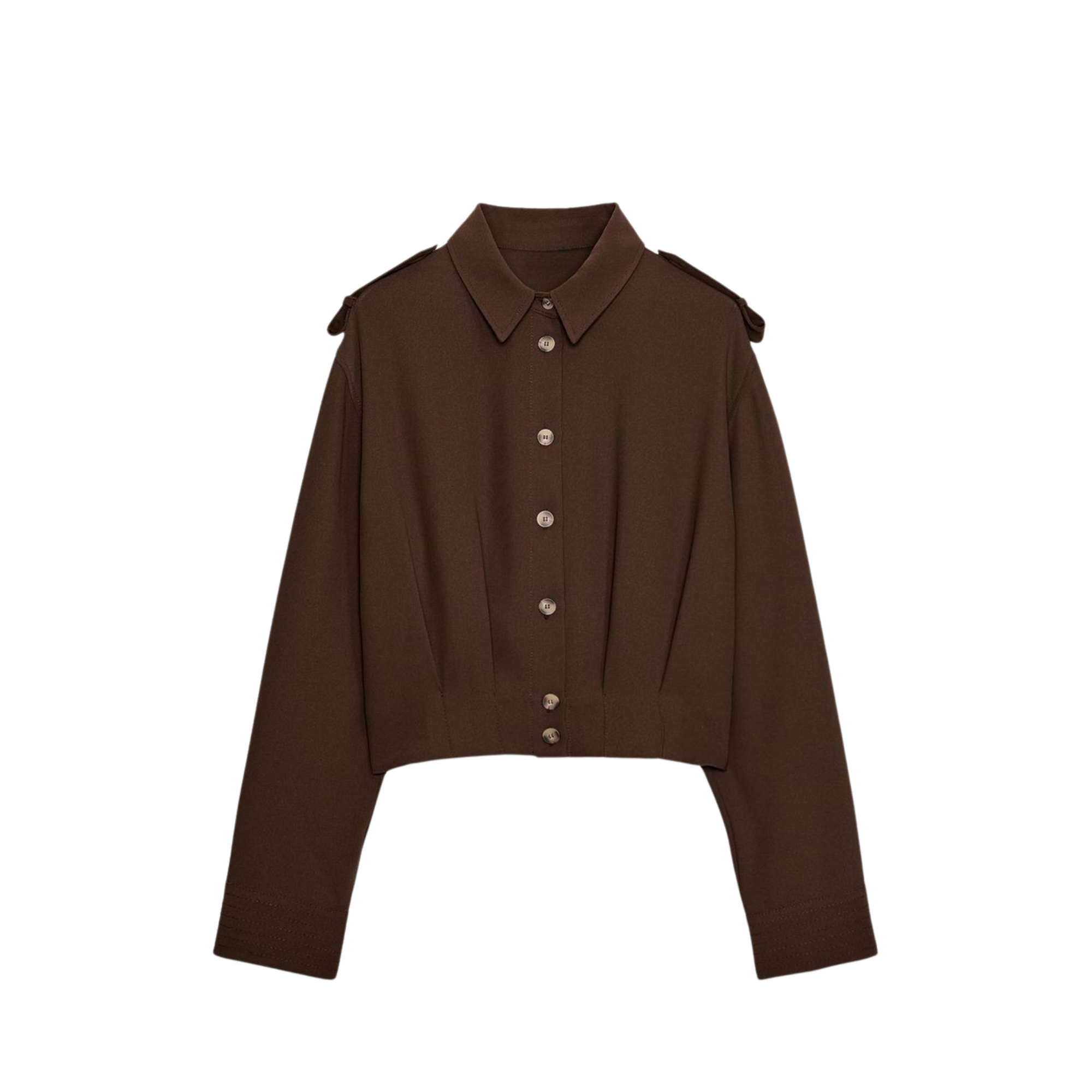 Structured Button-Up Shirt